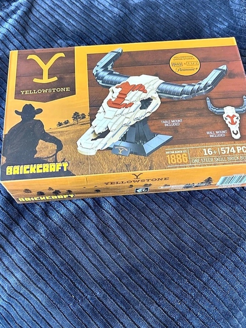 Brickcraft Yellowstone Steer Skull Building Set